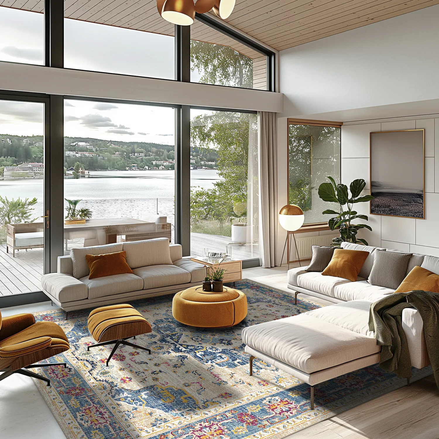 Tapete Wilton - Siliana (azul)