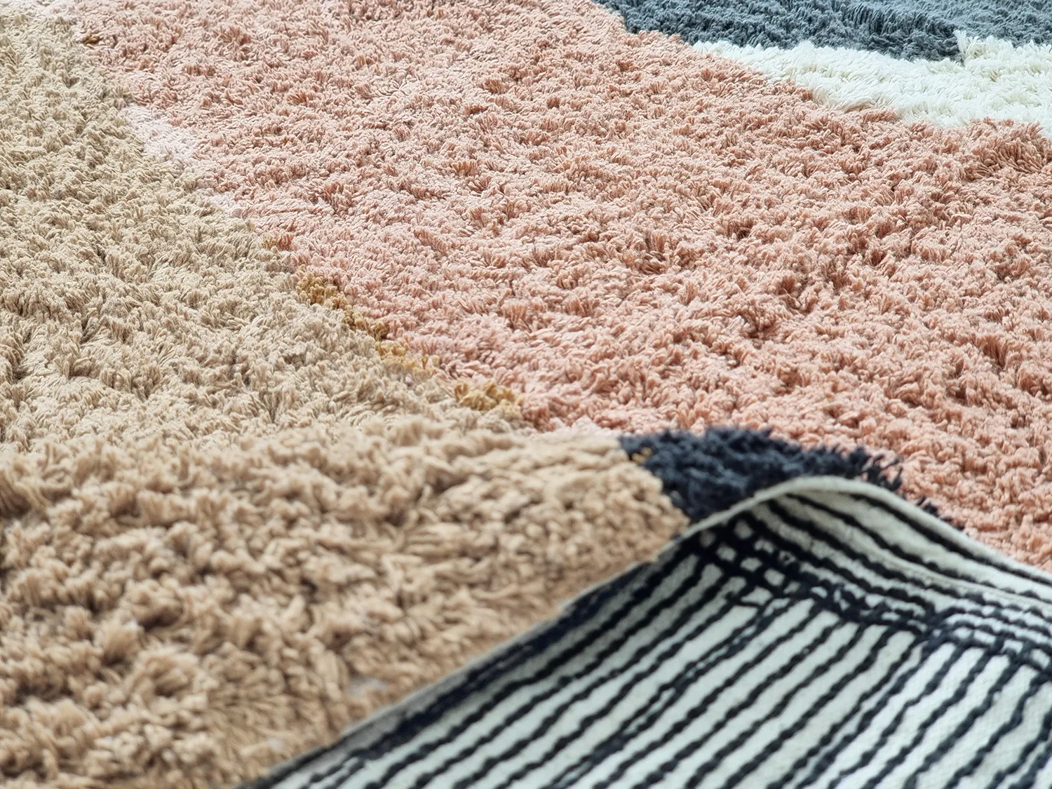 Tapetes felpudos - Sion Natural Cotton Shaggy (multi)