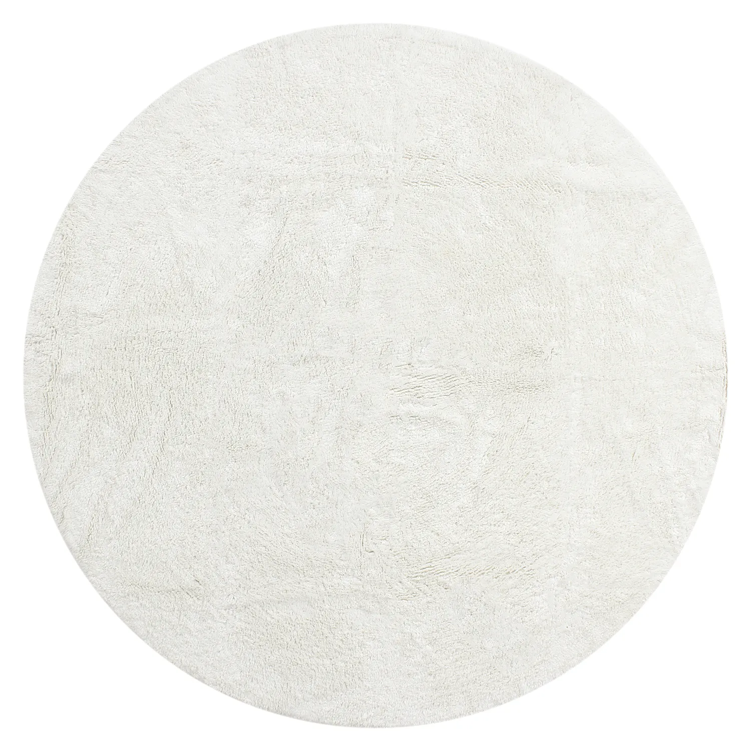 Tapete redondo - Sion Natural Cotton Shaggy (offwhite)