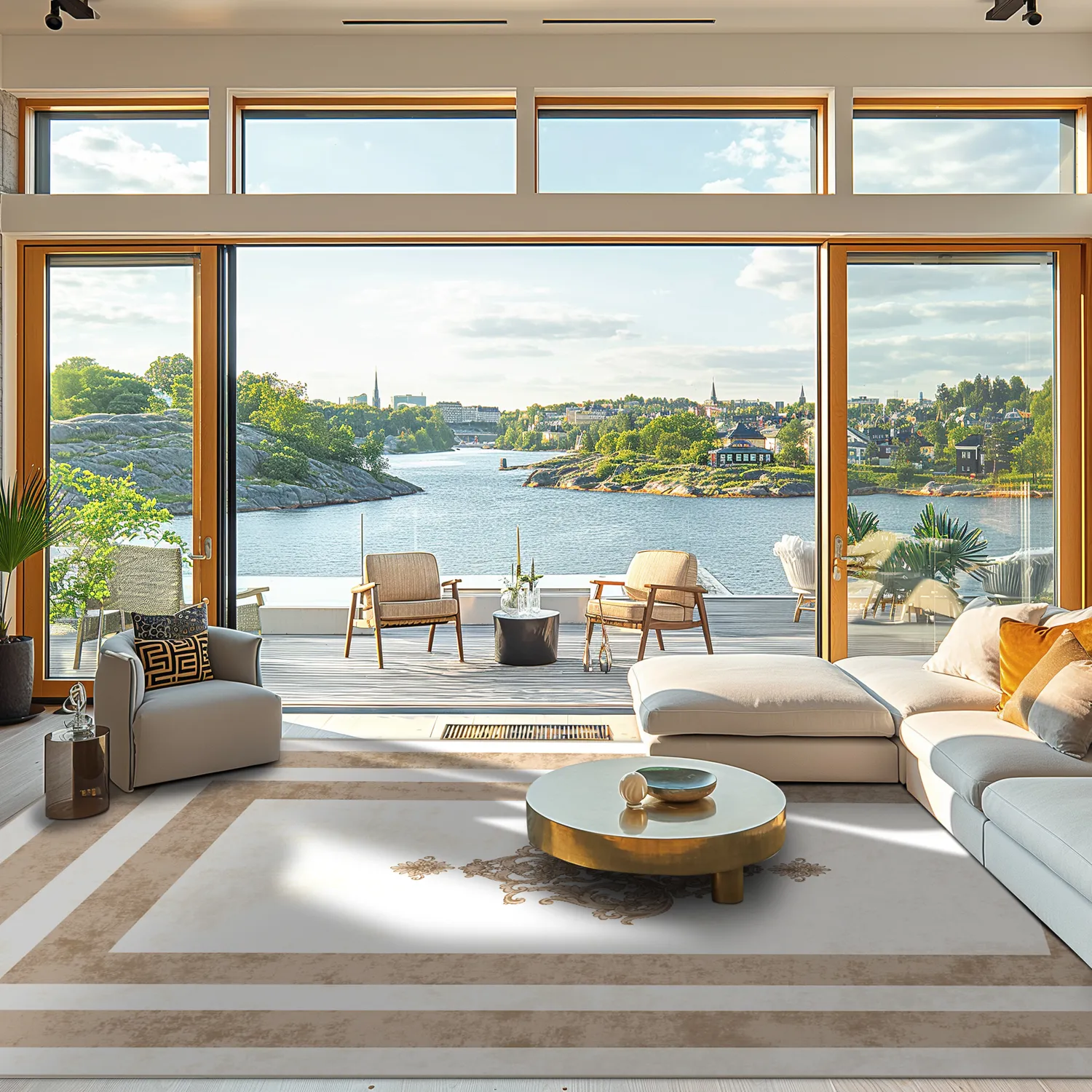 Tapete Wilton - Soros (bege/branco)