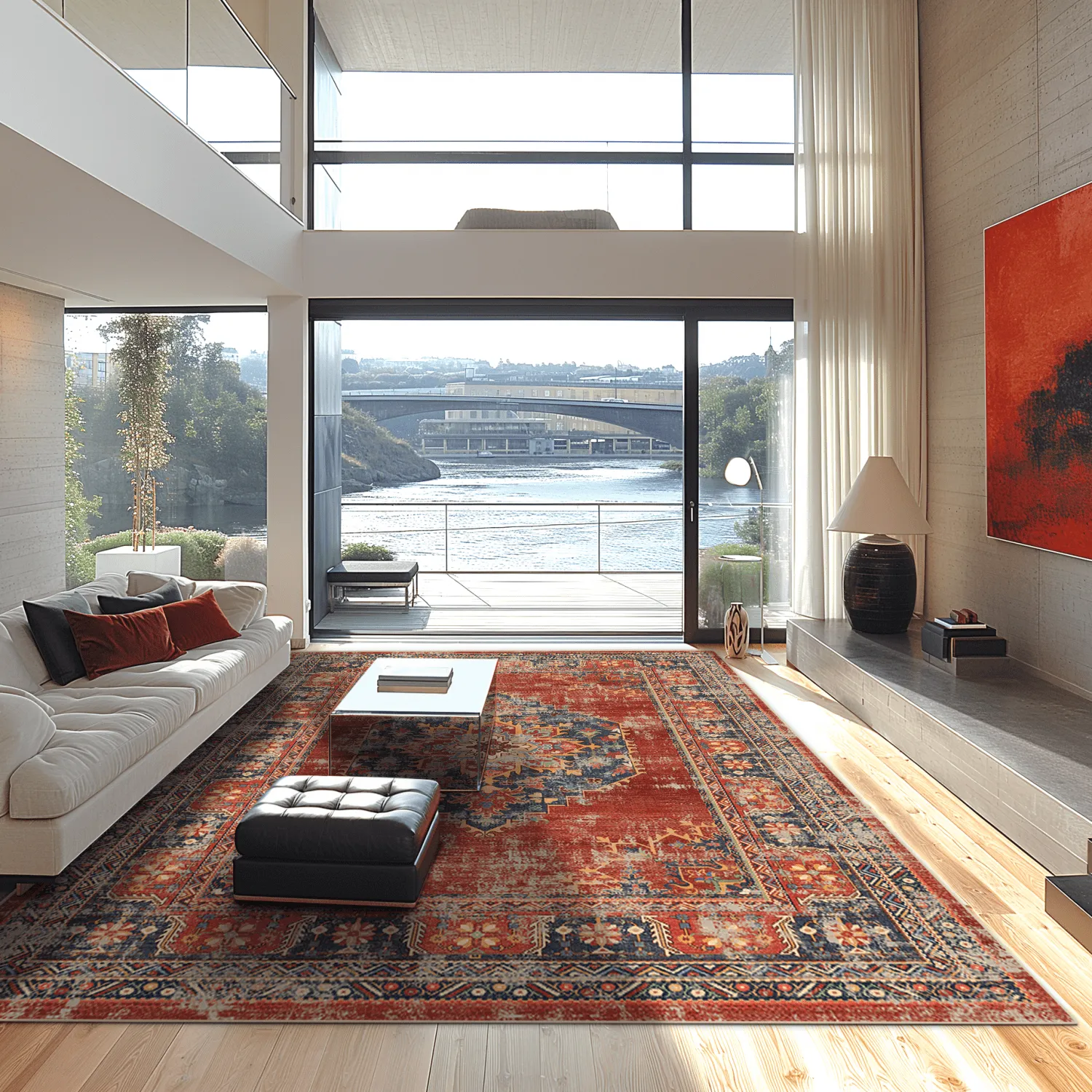 Tapete Wilton - Soussi (vermelho/multicolorido)