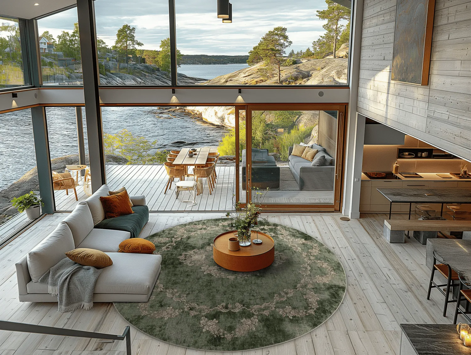 Tapete redondo - Taknis (verde)