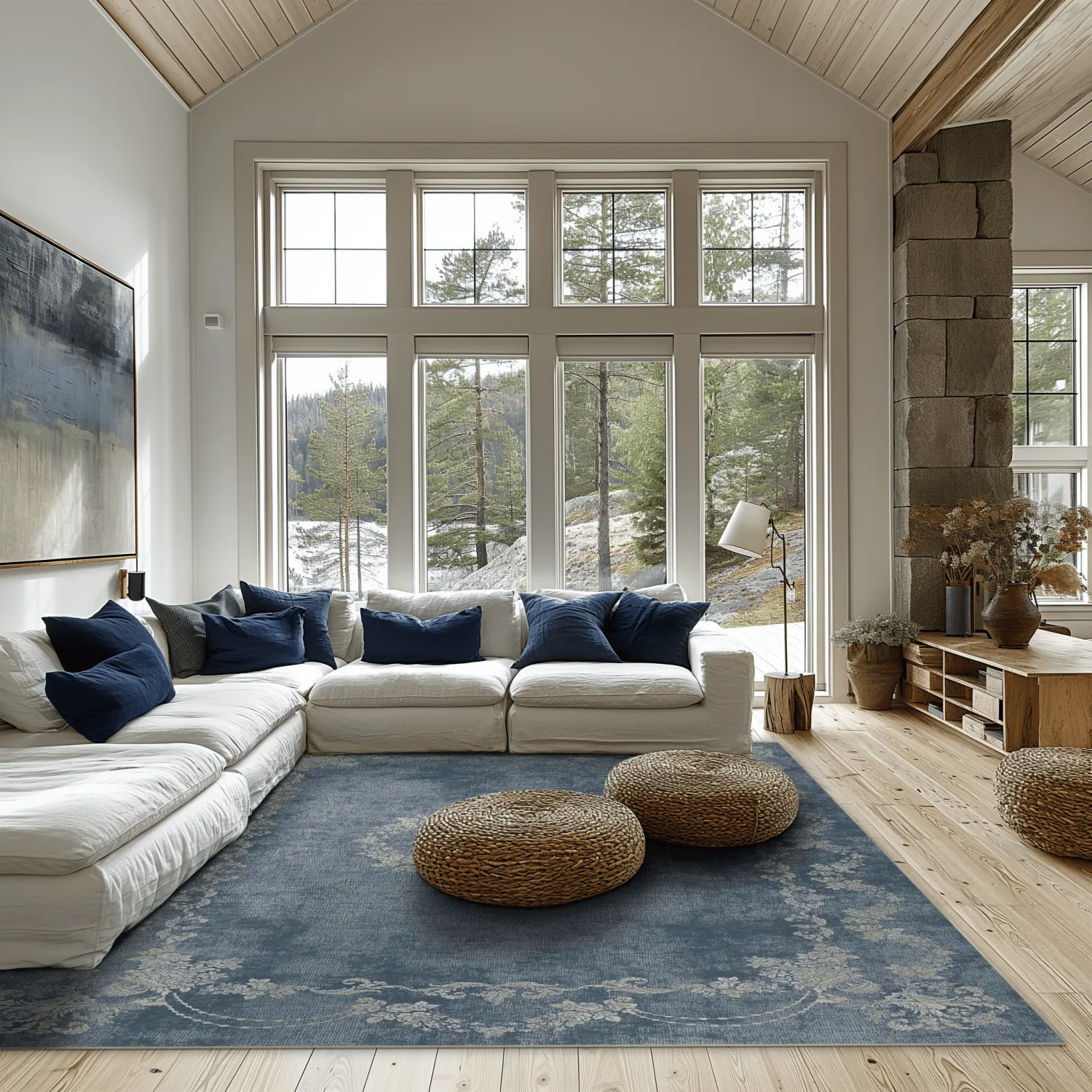 Tapete Wilton - Taknis (azul claro)