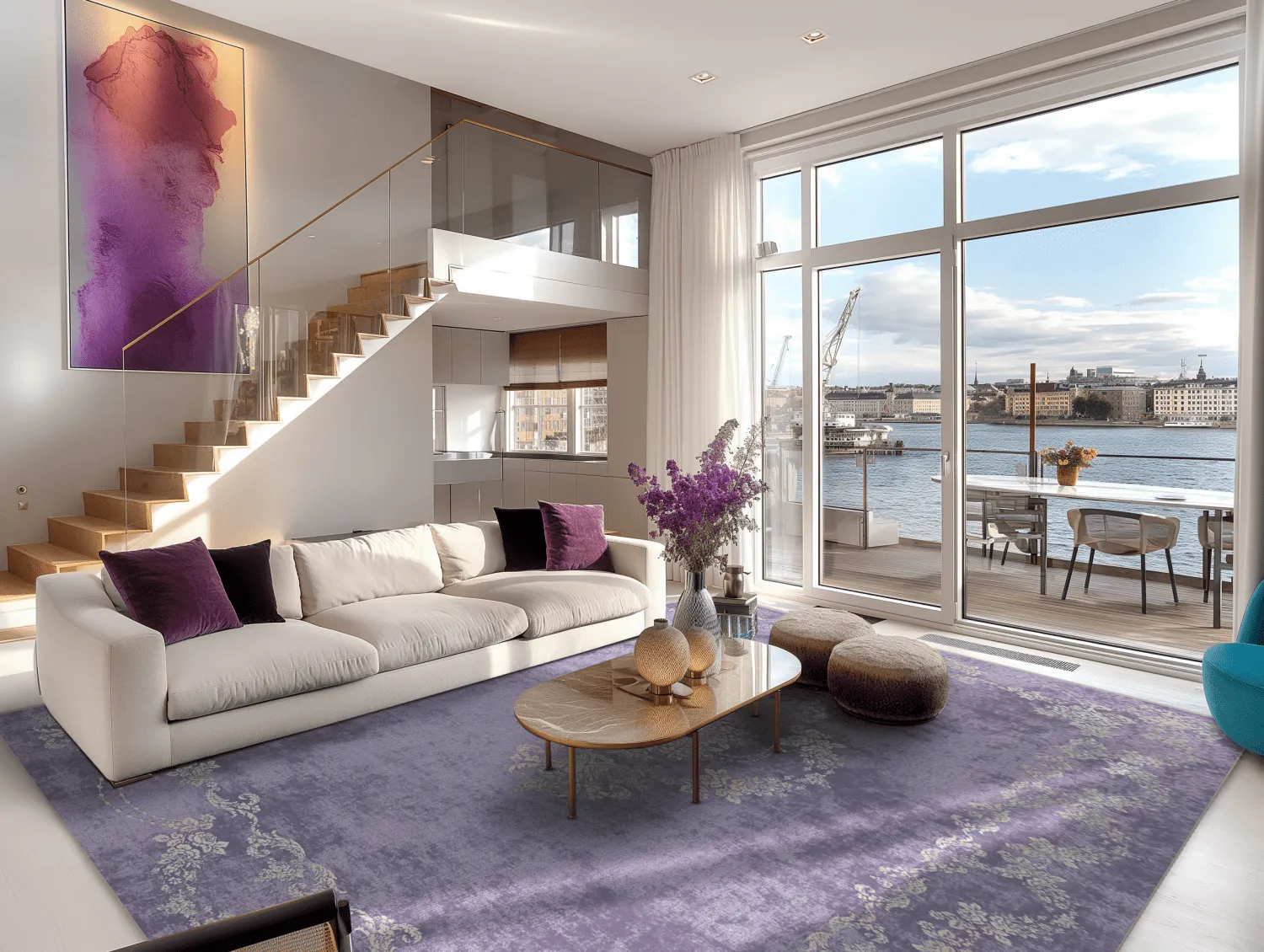 Tapete Wilton - Taknis (roxo claro)