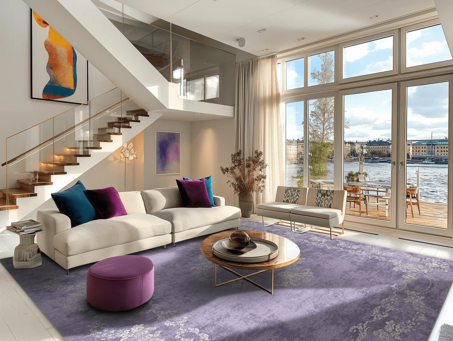 Tapete Wilton - Taknis (roxo claro)