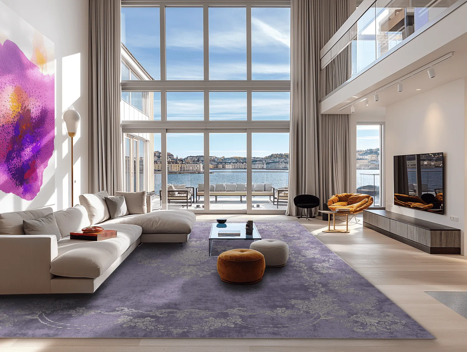 Tapete Wilton - Taknis (roxo claro)