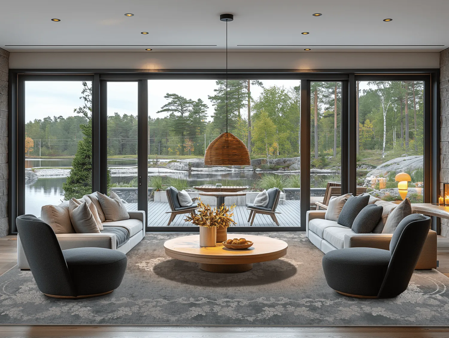 Tapete Wilton - Taknis (cinza escuro)