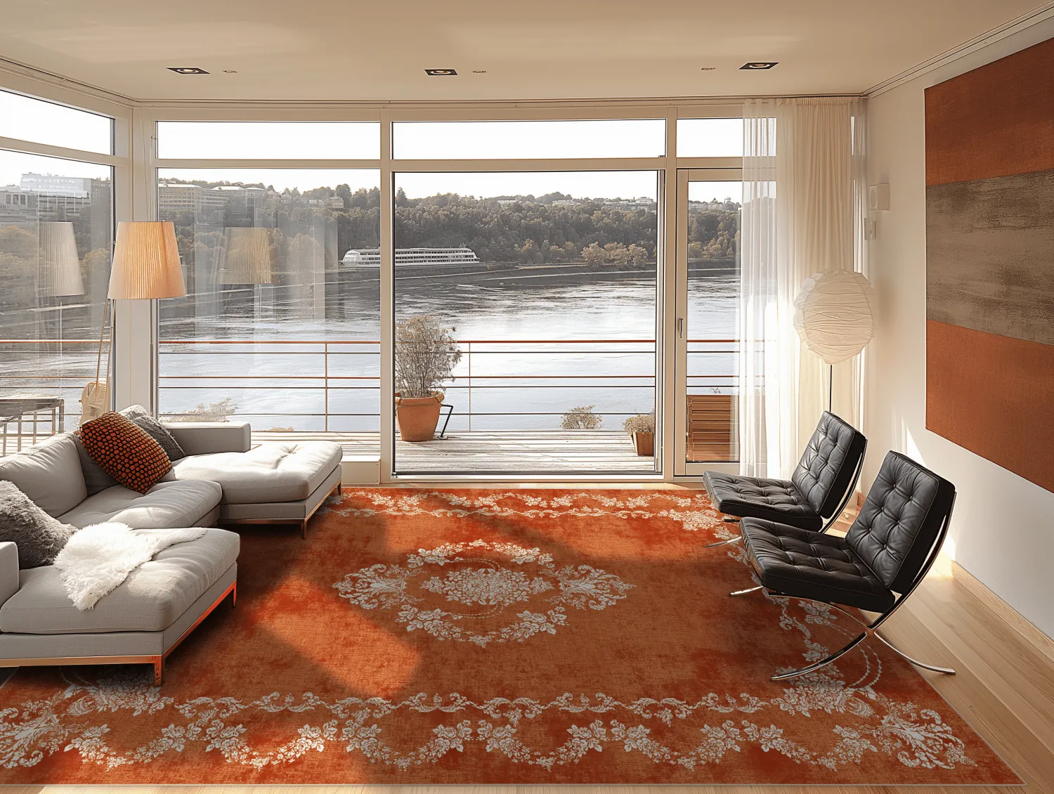 Tapete Wilton - Taknis (terracota)