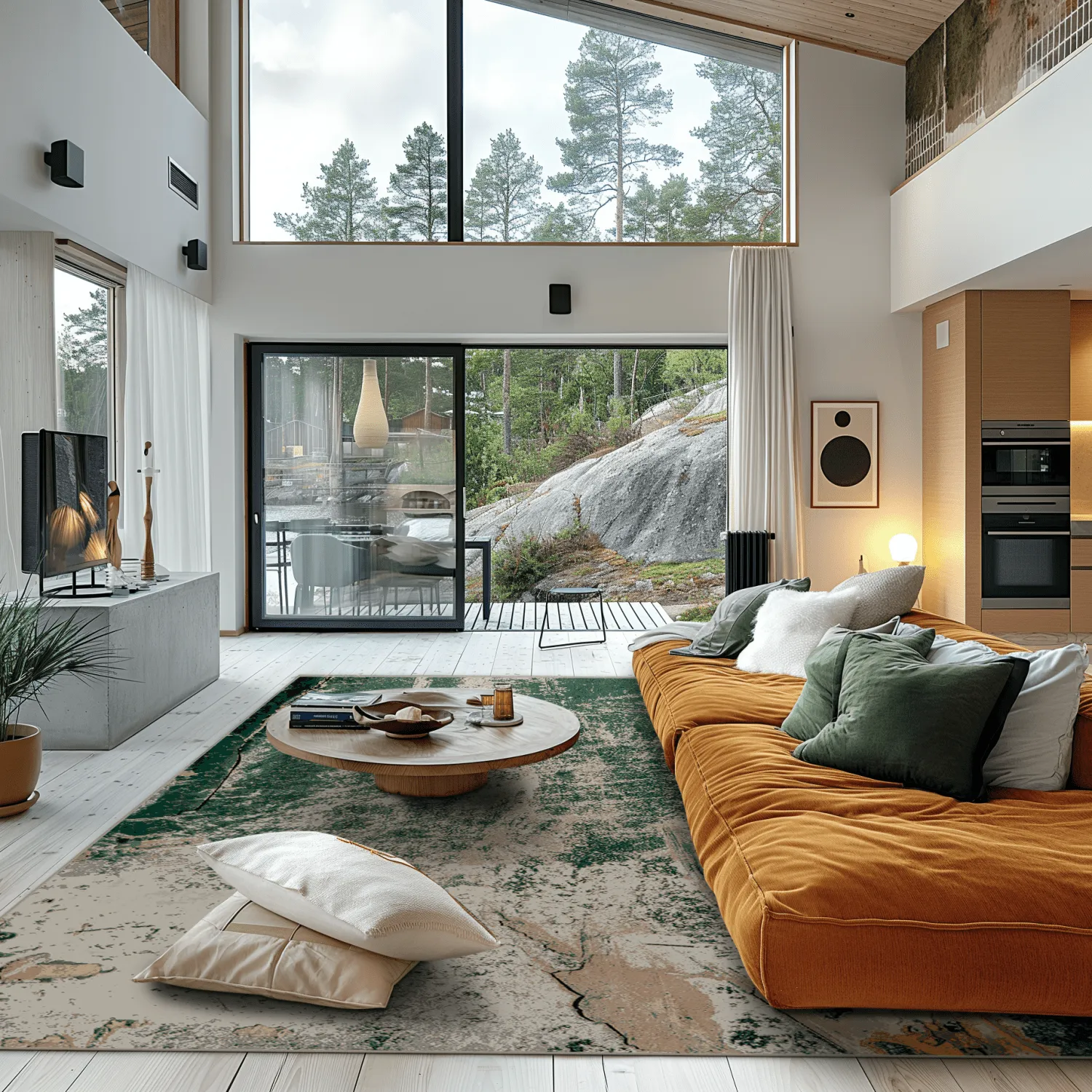 Tapete Wilton - Tamalous (bege/verde)