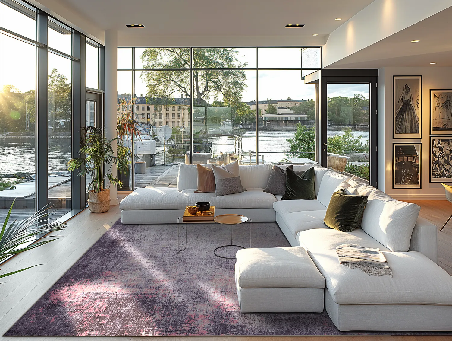 Tapete Wilton - Tarnos (roxo)