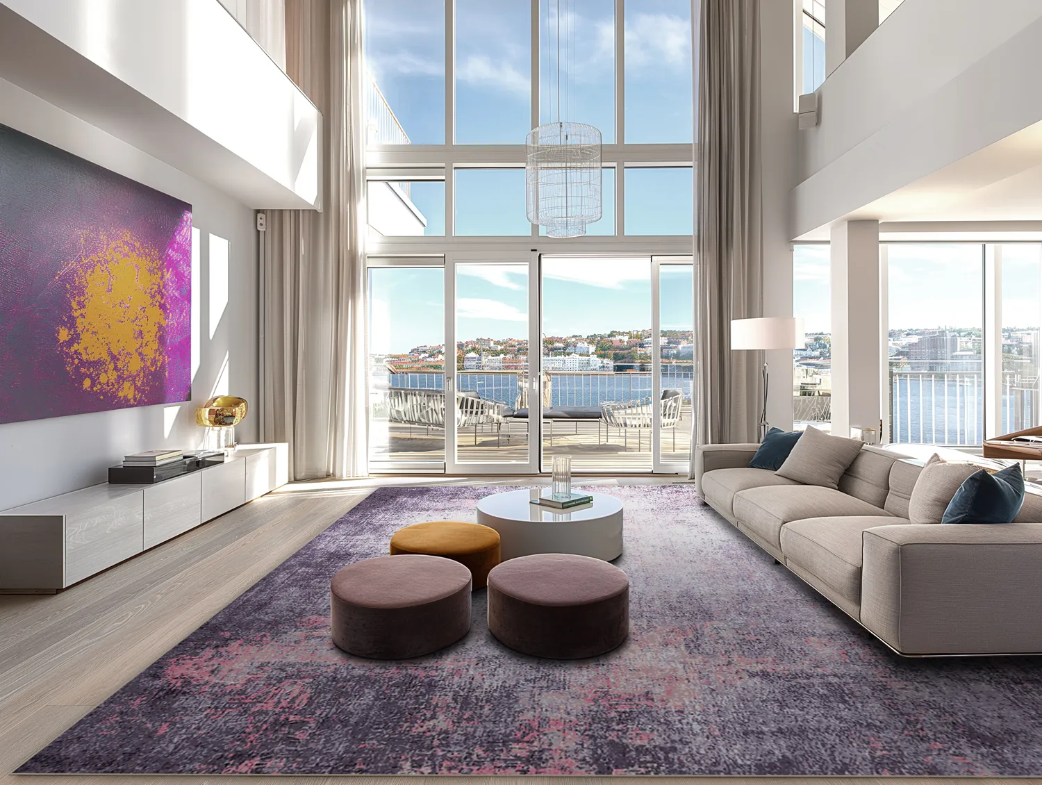 Tapete Wilton - Tarnos (roxo)