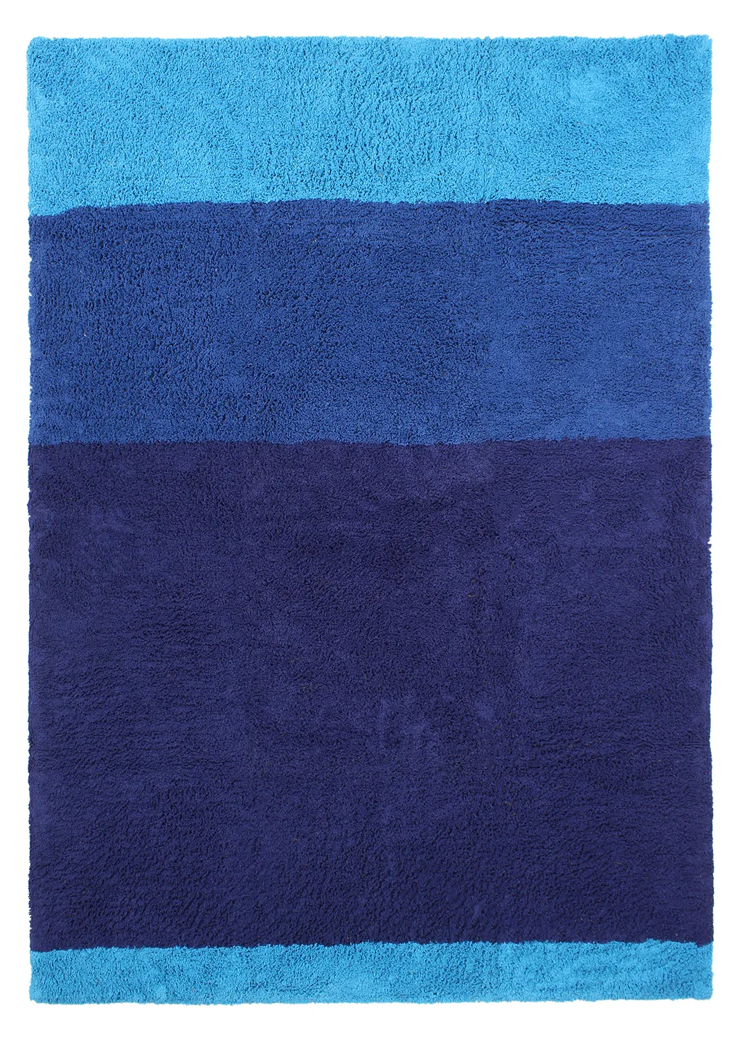 Tapetes felpudos - Taro Natural Cotton Shaggy (azul)