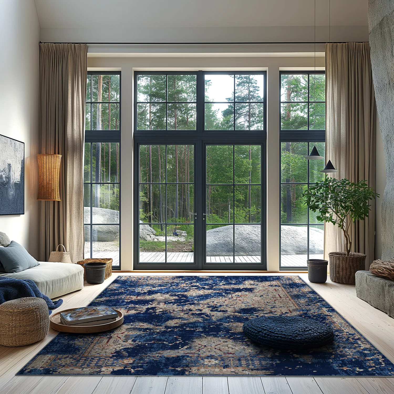 Tapete Wilton - Temima (azul)