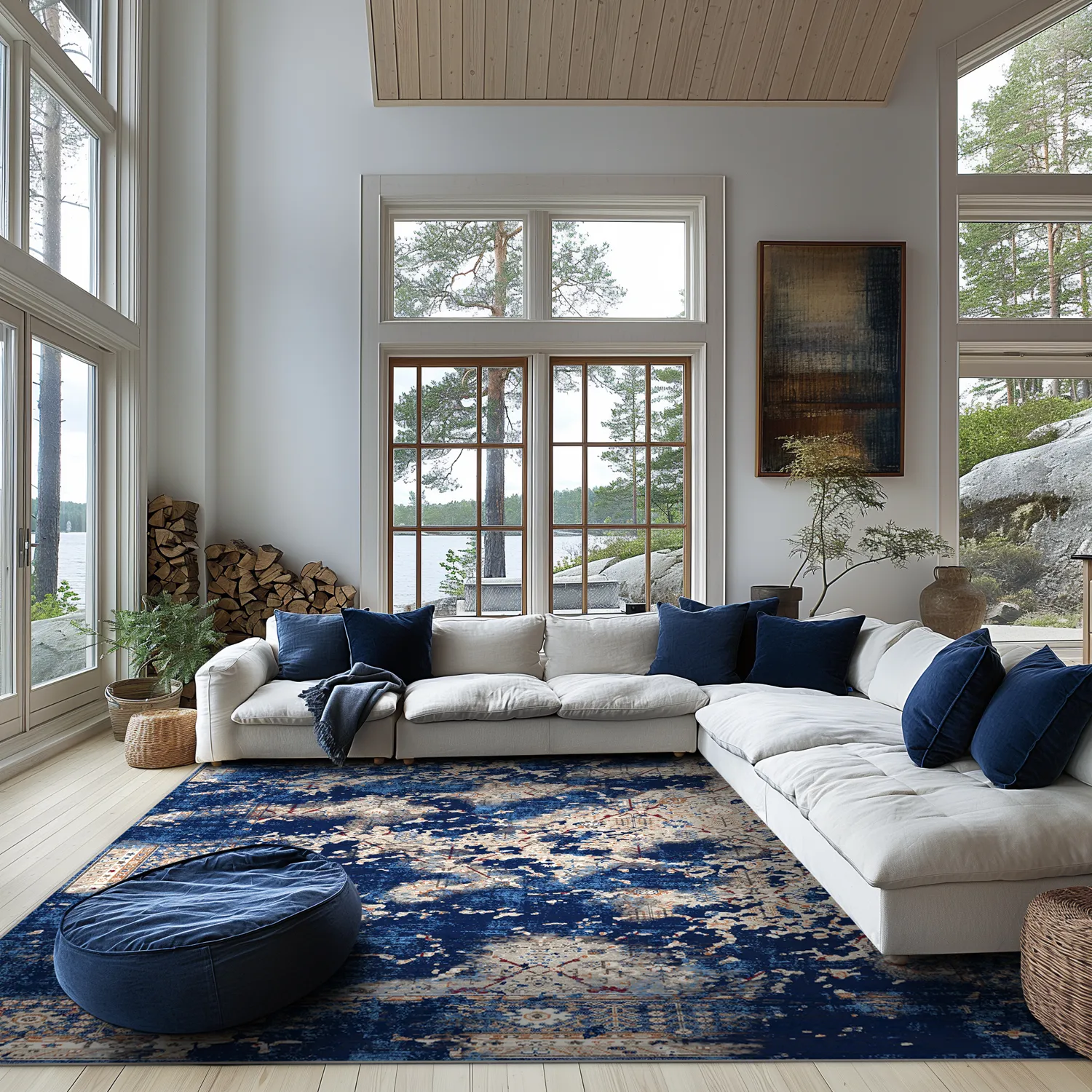 Tapete Wilton - Temima (azul)