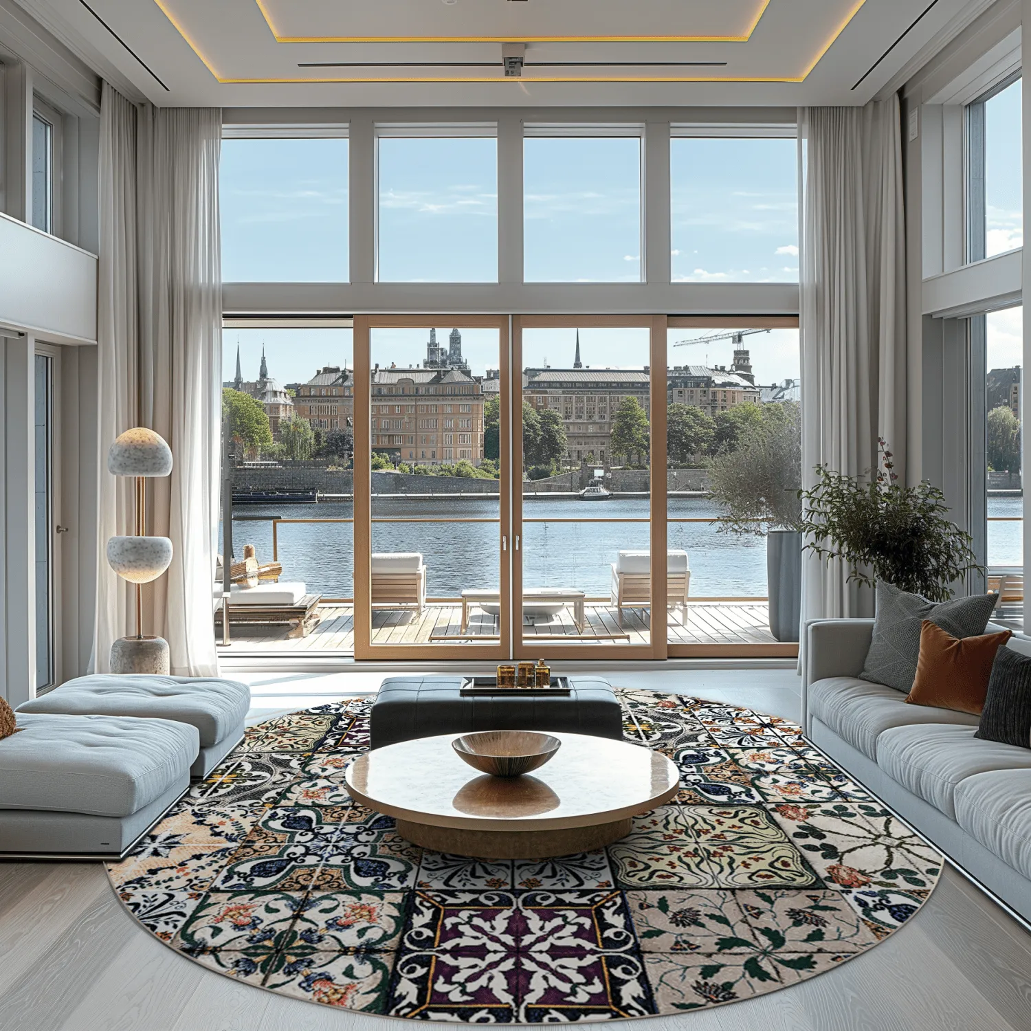 Tapete redondo - Tierra (multicolorido)