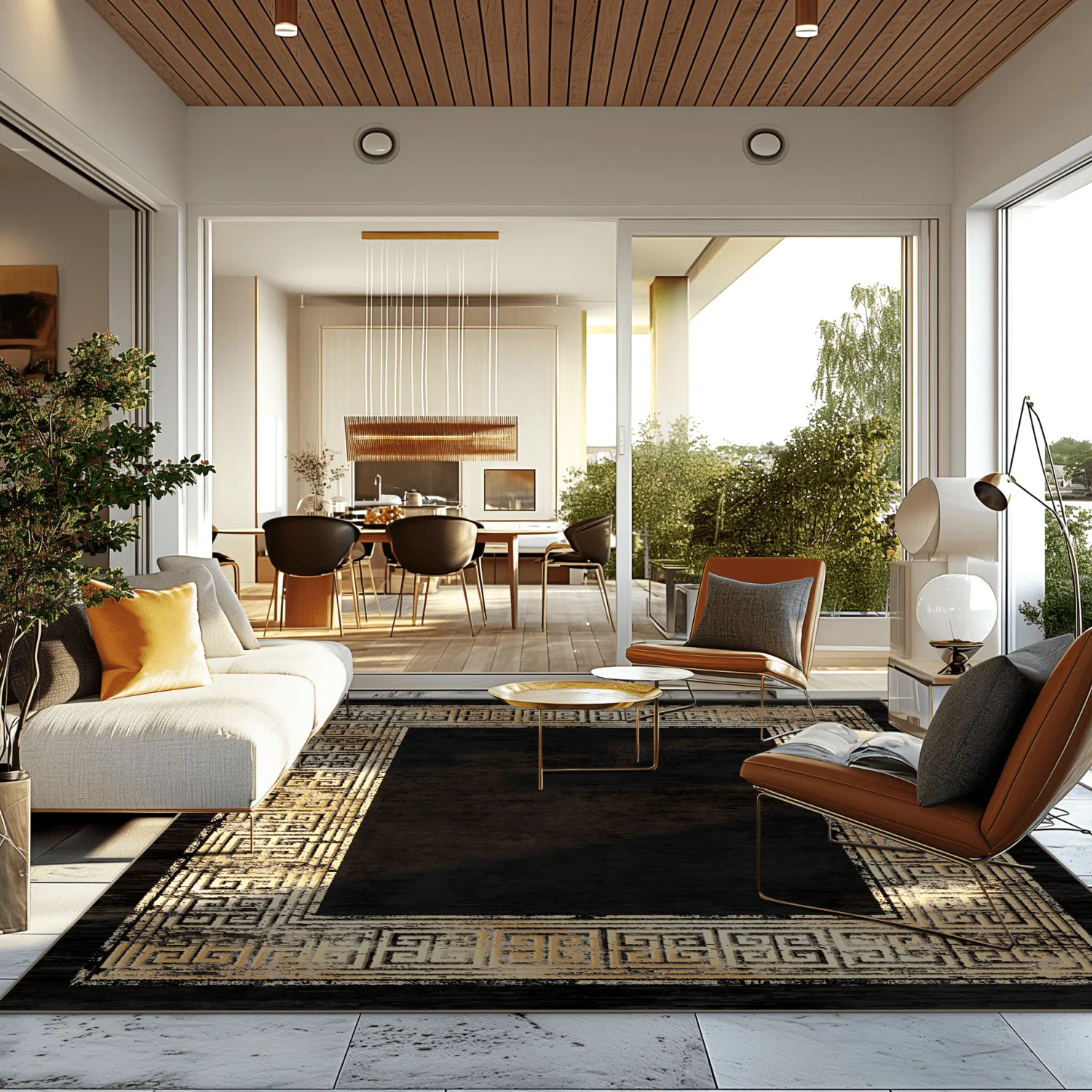 Tapete Wilton - Tilos (preto)