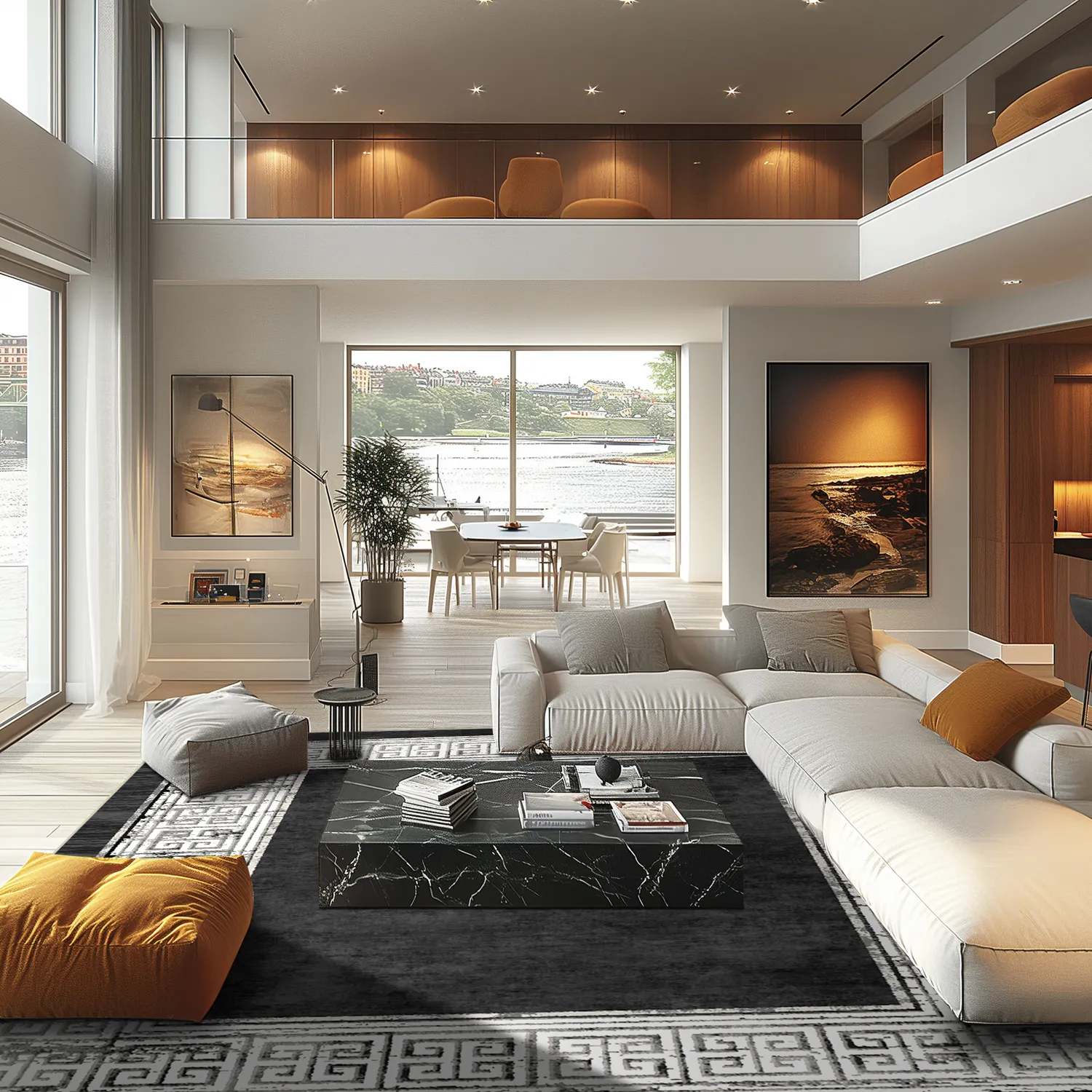 Tapete Wilton - Tilos (preto/branco)