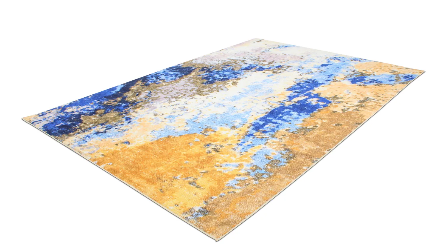 Tapete Wilton - Travale (azul/amarelo/multicolorido)