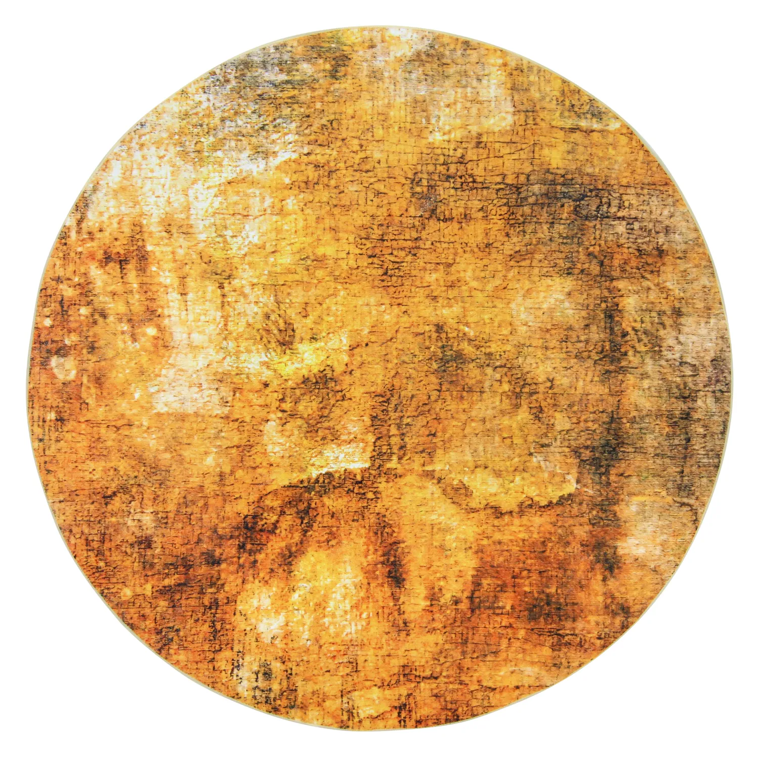 Tapete redondo - Tremes (dourado)