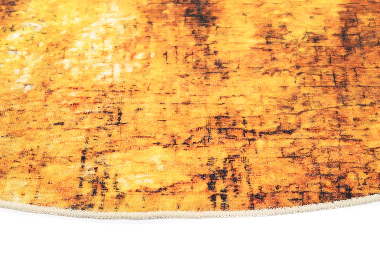 Tapete redondo - Tremes (dourado)