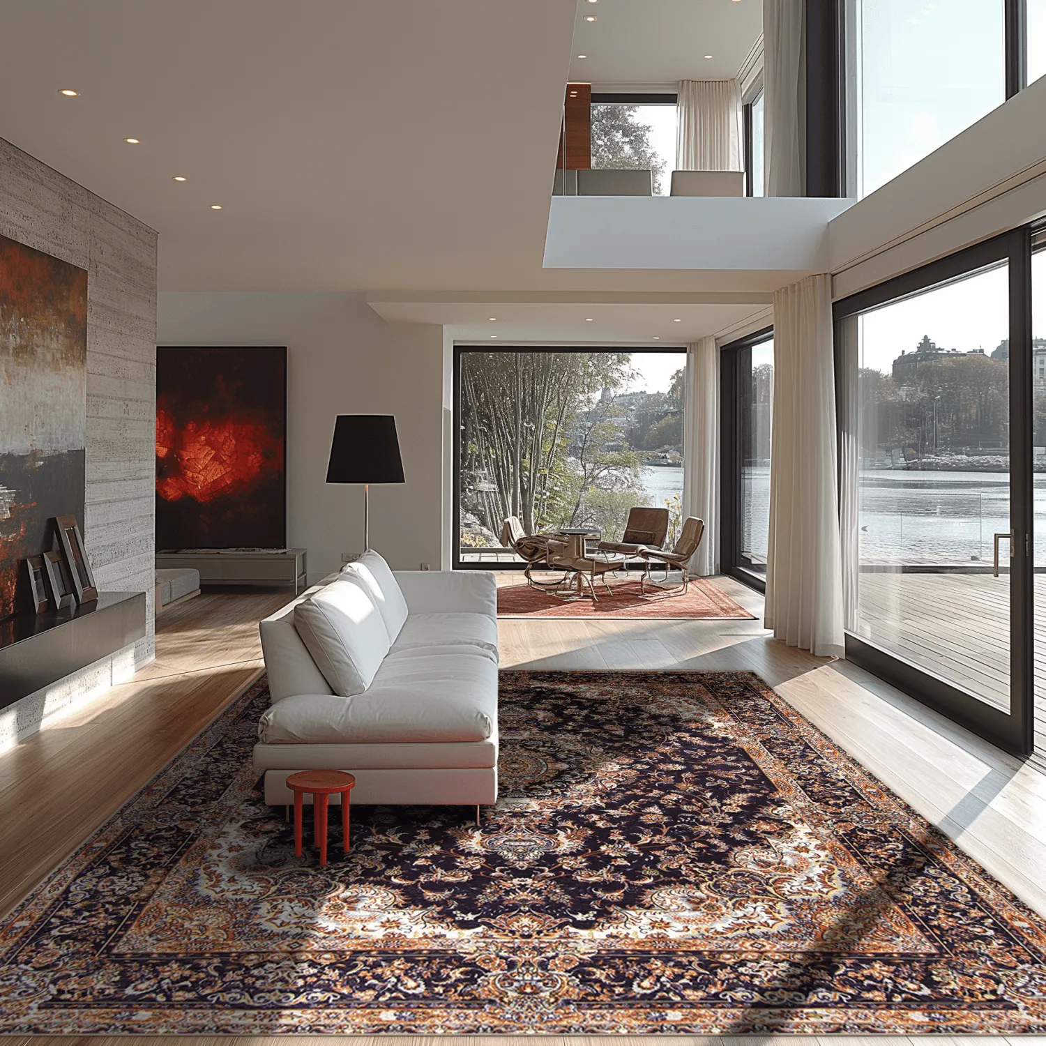 Tapete Wilton - Vakifli (preto/multicolorido)