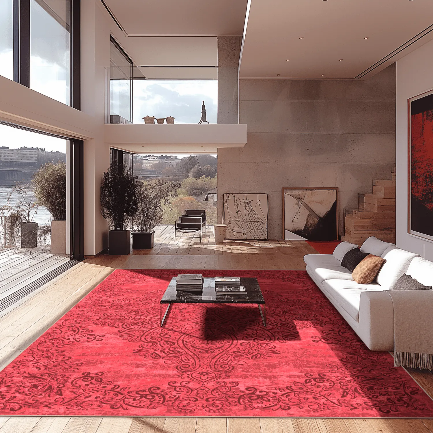 Tapete Wilton - Valenza (vermelho)