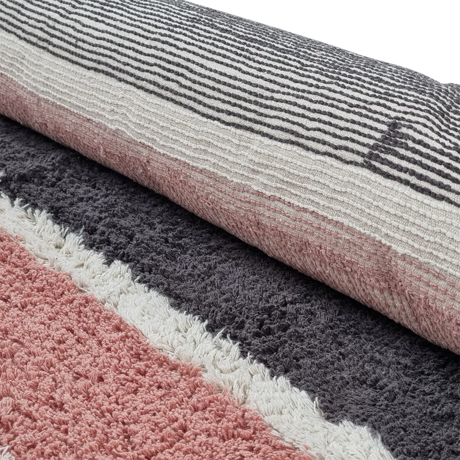 Tapetes felpudos - Vinci Natural Cotton Shaggy (rosa)