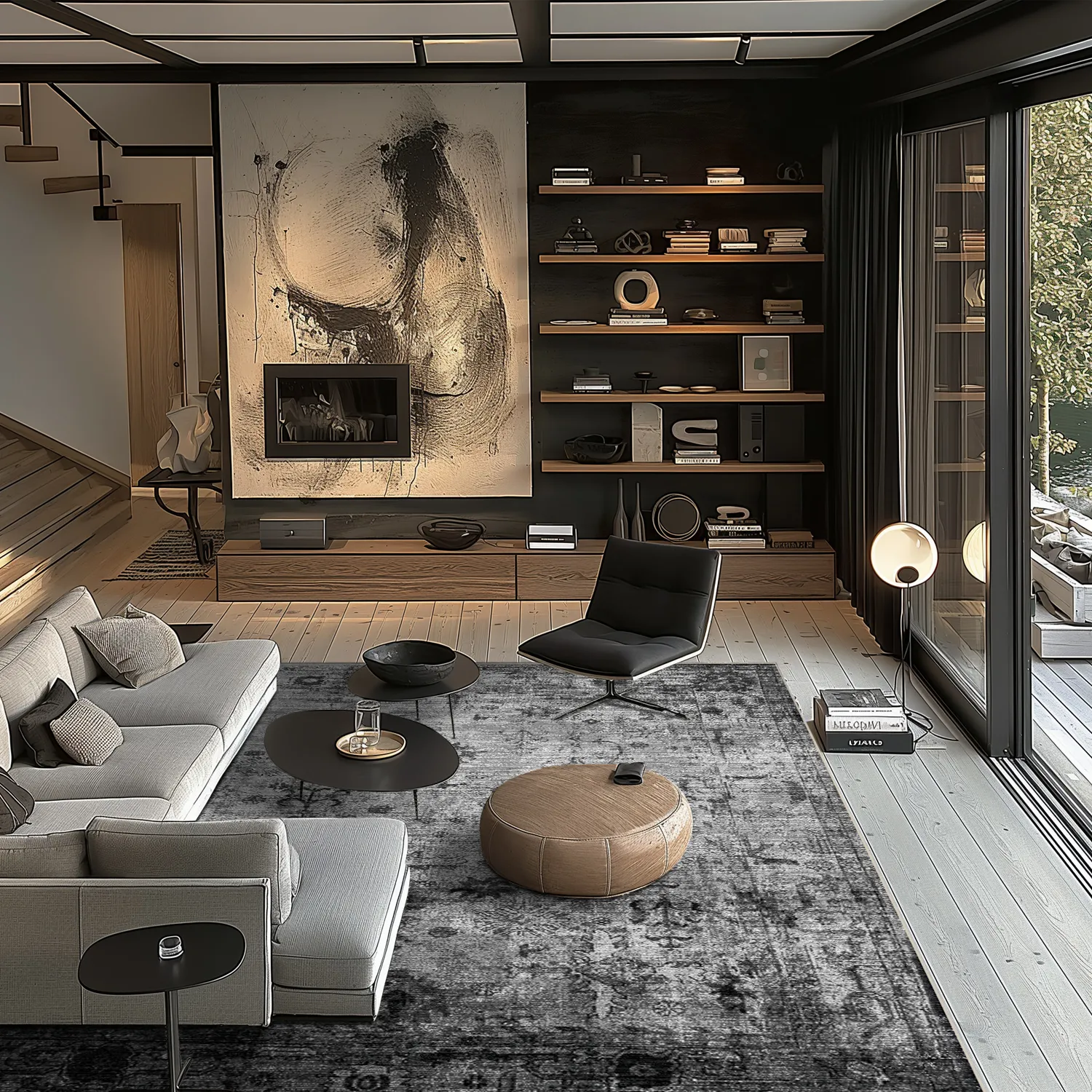 Tapete Wilton - Violetta (cinza)