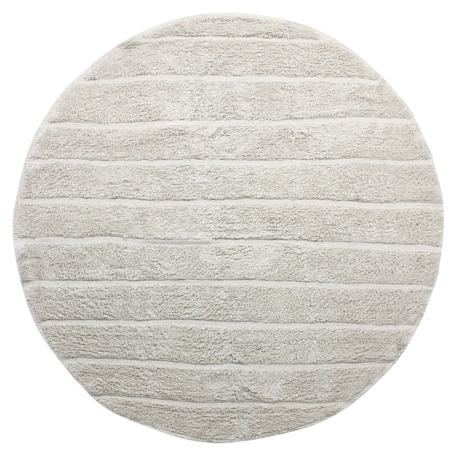 Tapete redondo - Willow Natural Cotton Shaggy (greige)