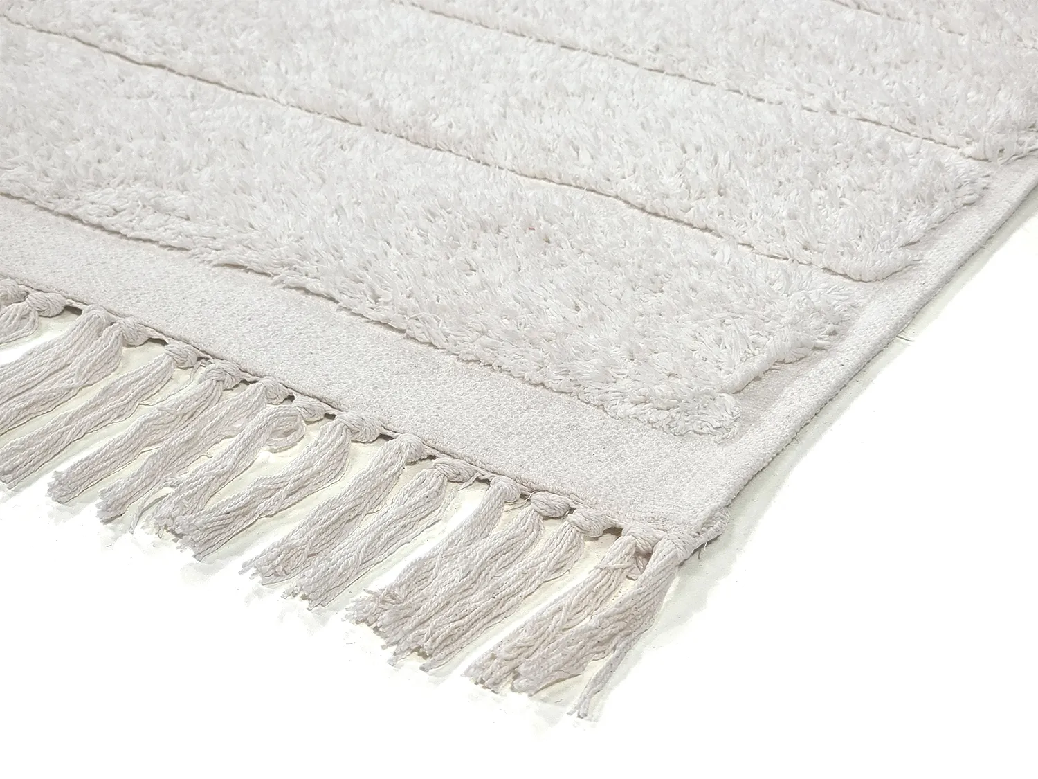Tapetes felpudos - Willow Natural Cotton Shaggy (offwhite)