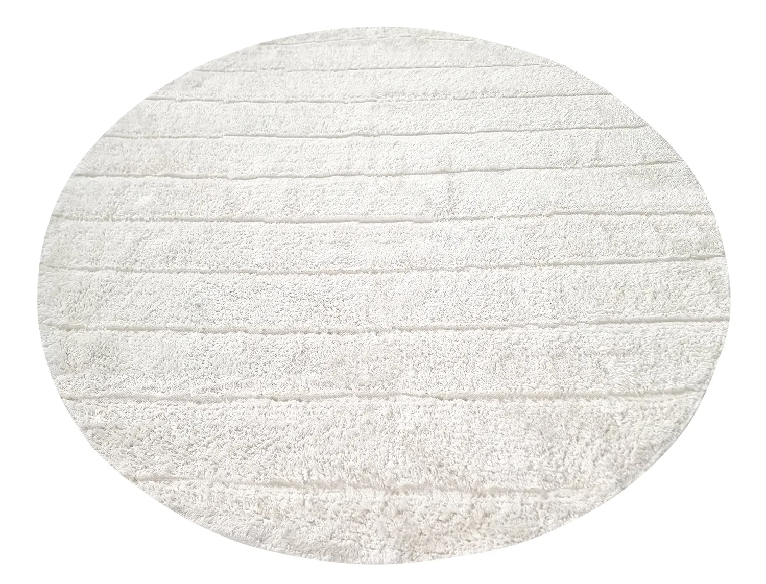 Tapete redondo - Willow Natural Cotton Shaggy (offwhite)