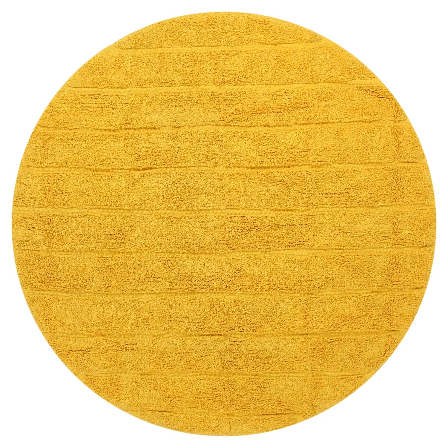 Tapete redondo - Willow Natural Cotton Shaggy (amarelo)