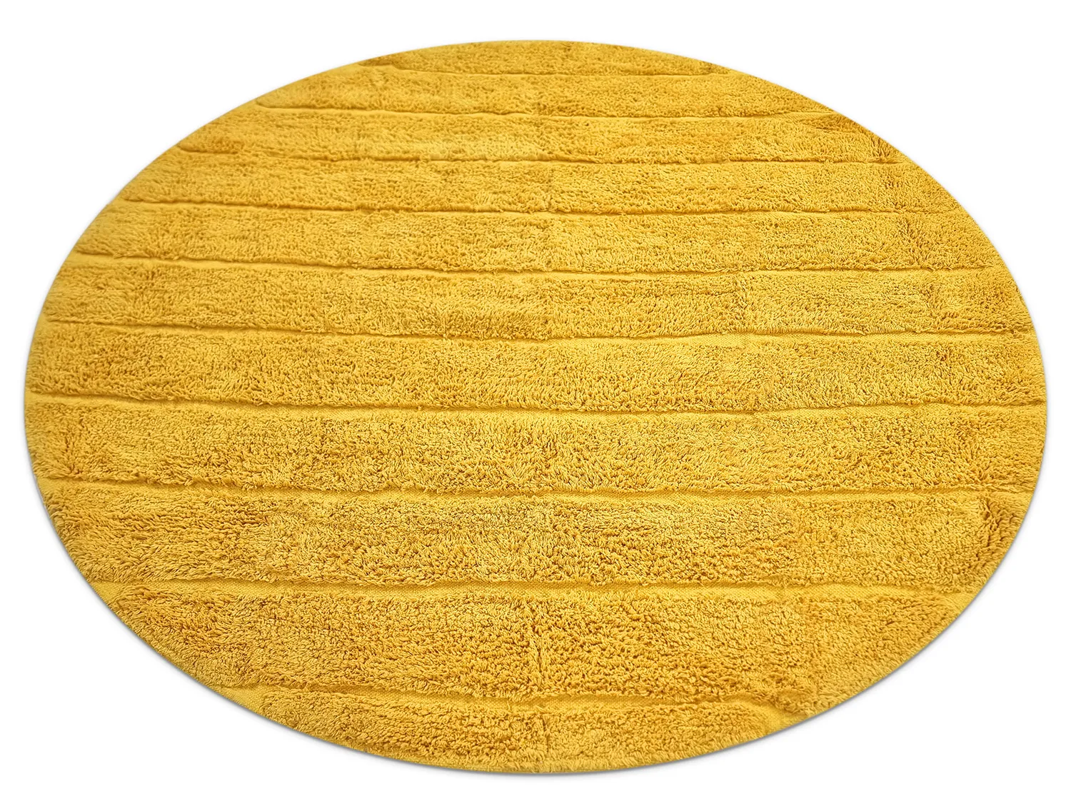 Tapete redondo - Willow Natural Cotton Shaggy (amarelo)