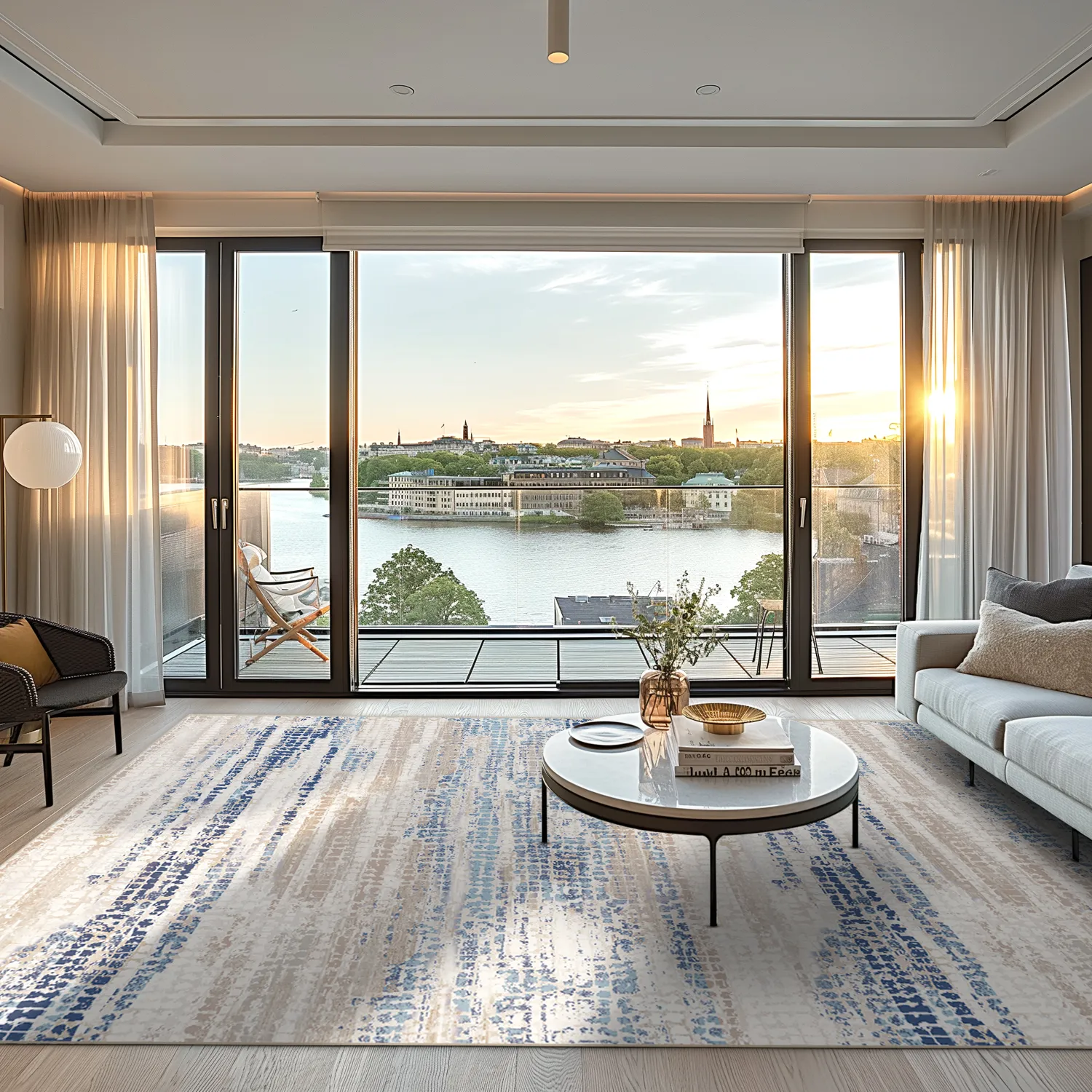 Tapete Wilton - Yafran (azul)