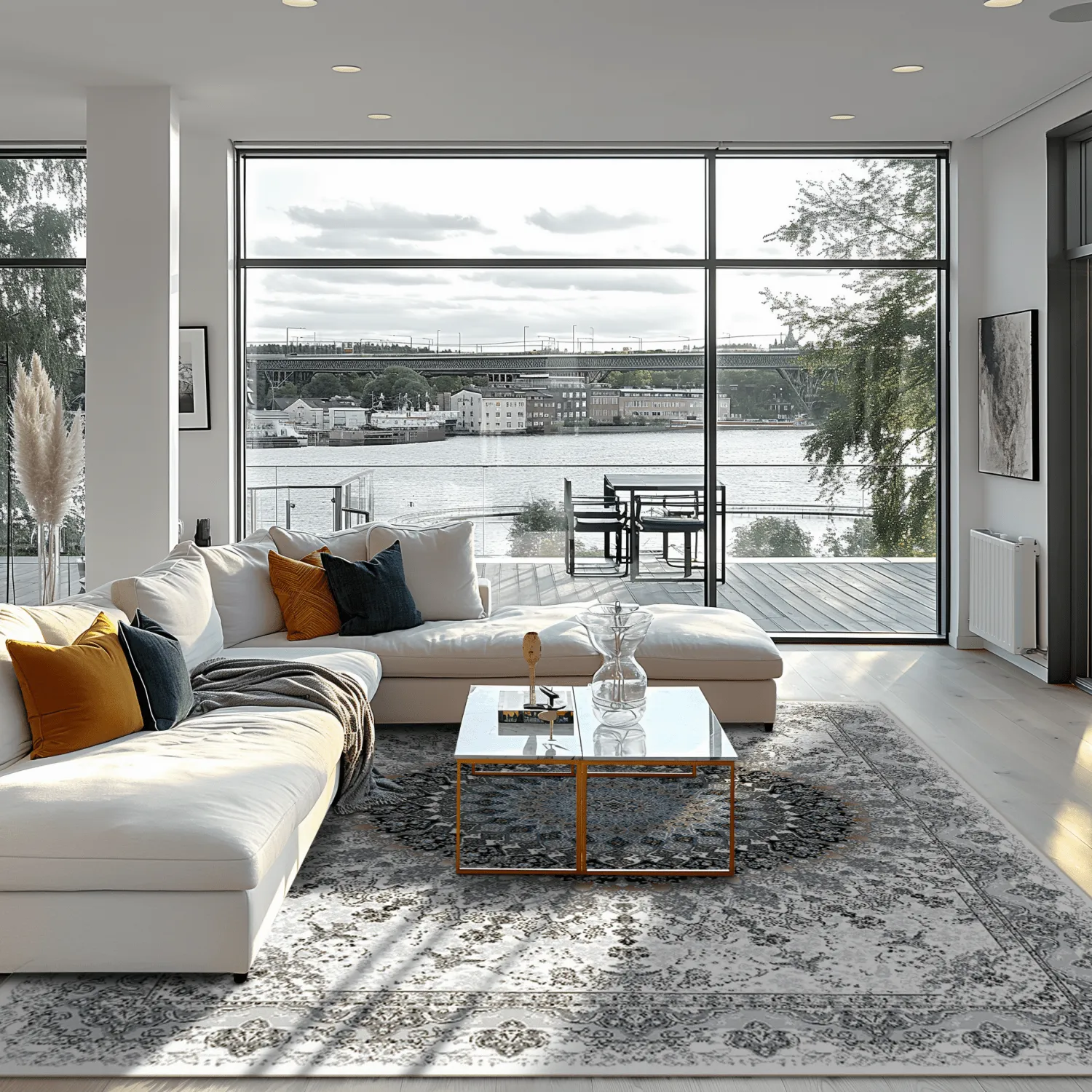 Tapete Wilton - Yelda (branco/multicolorido)