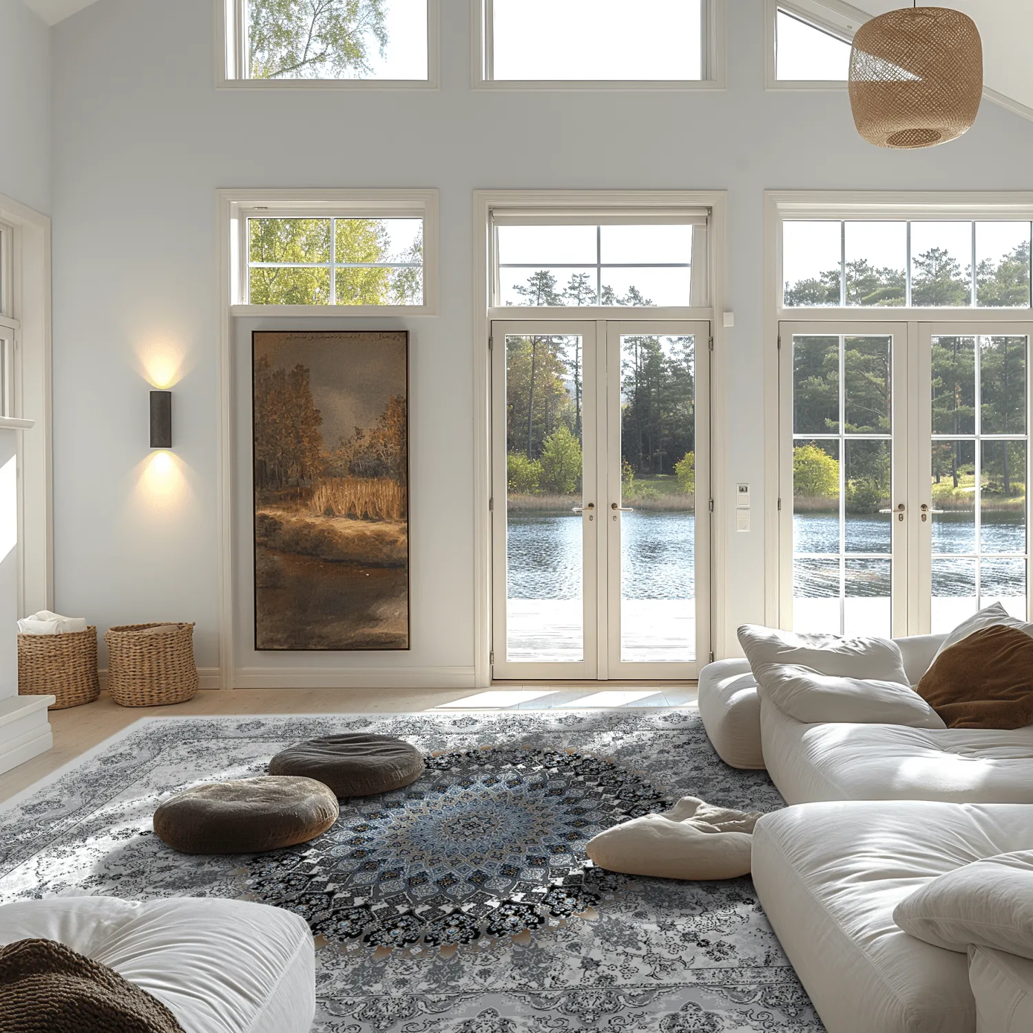 Tapete Wilton - Yelda (branco/multicolorido)