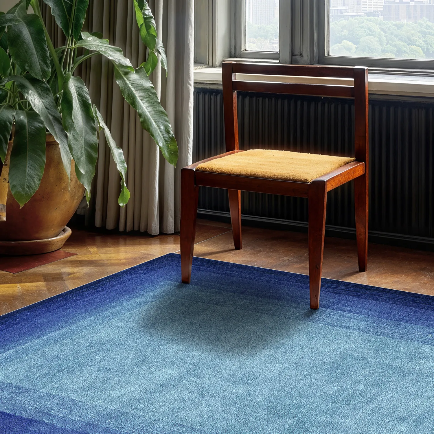 Tapete Wilton - Zina (azul)