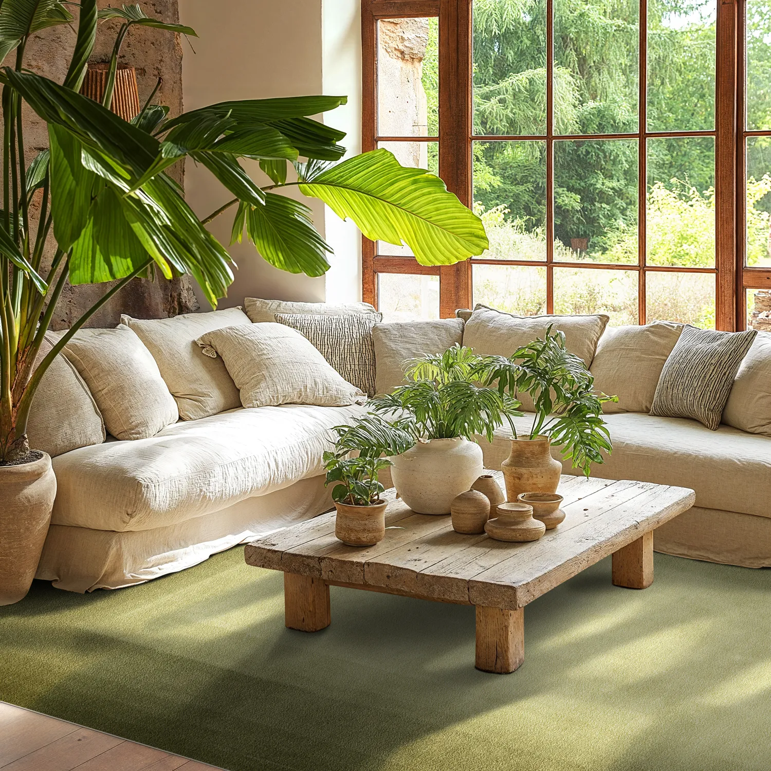 Tapete Wilton - Zina (verde musgo)