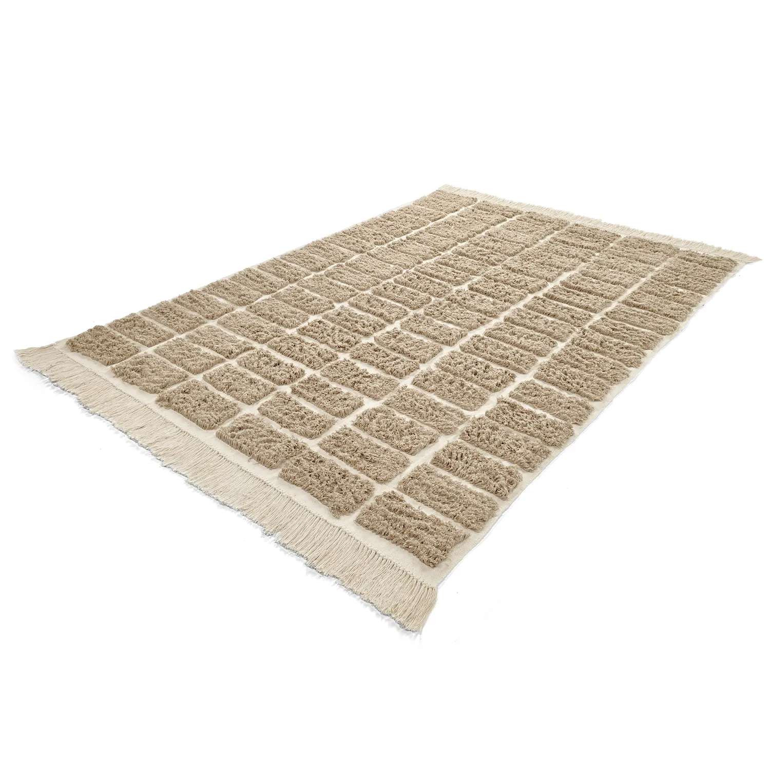 Tapetes felpudos - Zola Natural Cotton Shaggy (bege)