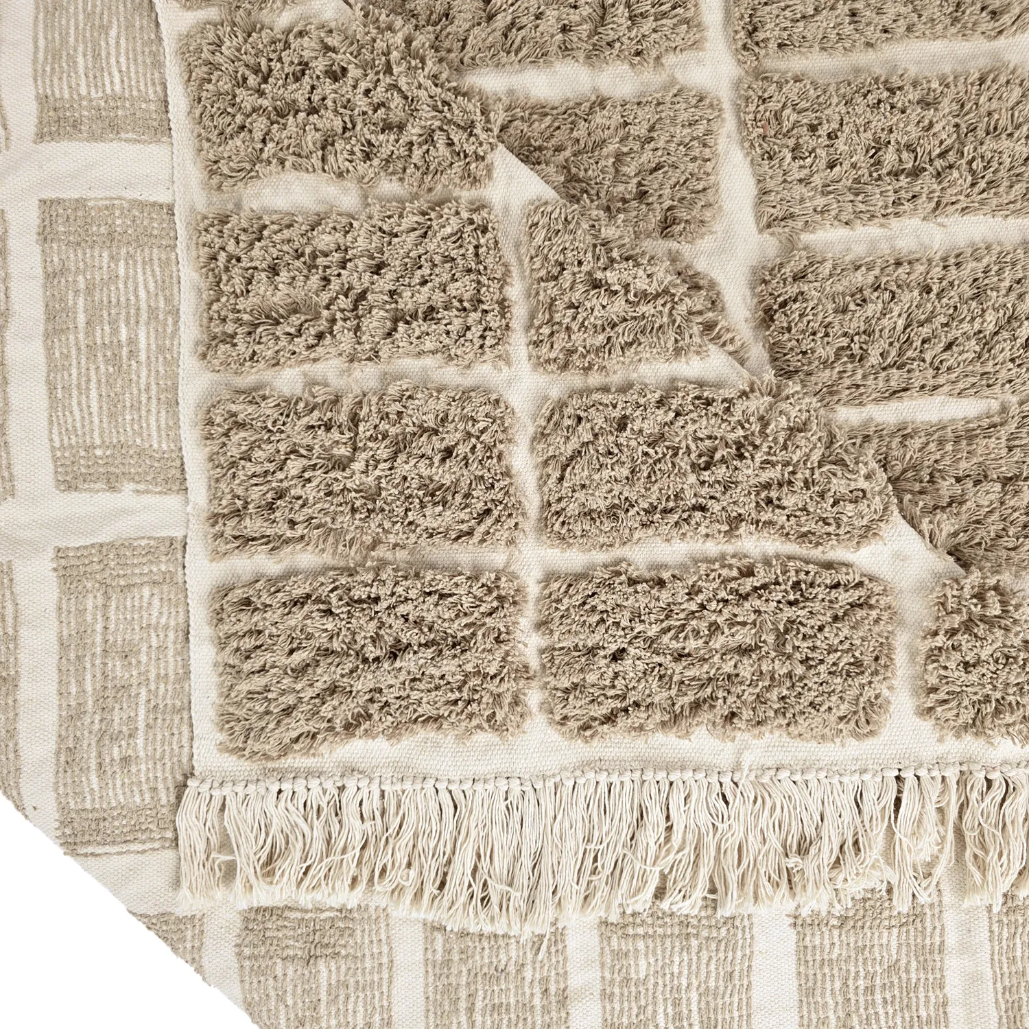 Tapetes felpudos - Zola Natural Cotton Shaggy (bege)