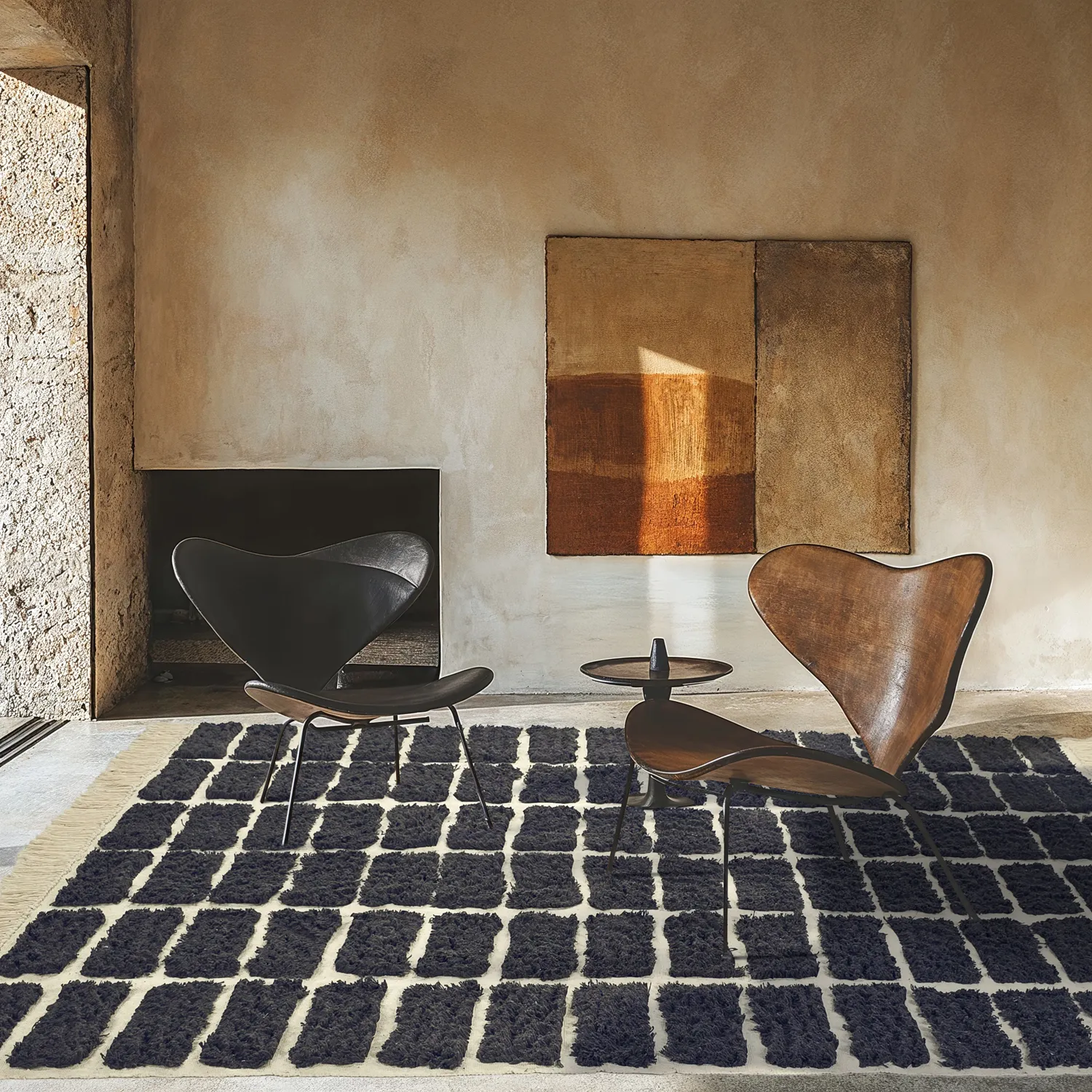 Tapetes felpudos - Zola Natural Cotton Shaggy (cinza escuro)