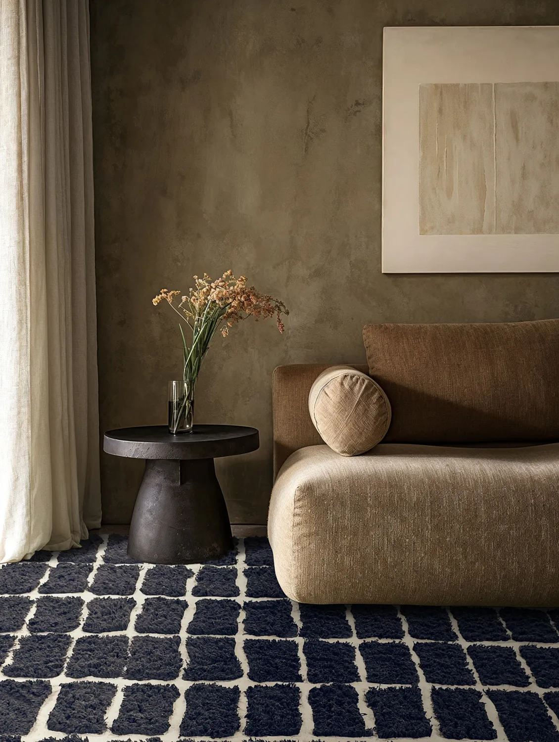 Tapetes felpudos - Zola Natural Cotton Shaggy (cinza escuro)