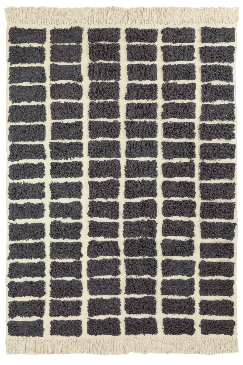 Tapetes felpudos - Zola Natural Cotton Shaggy (cinza escuro)