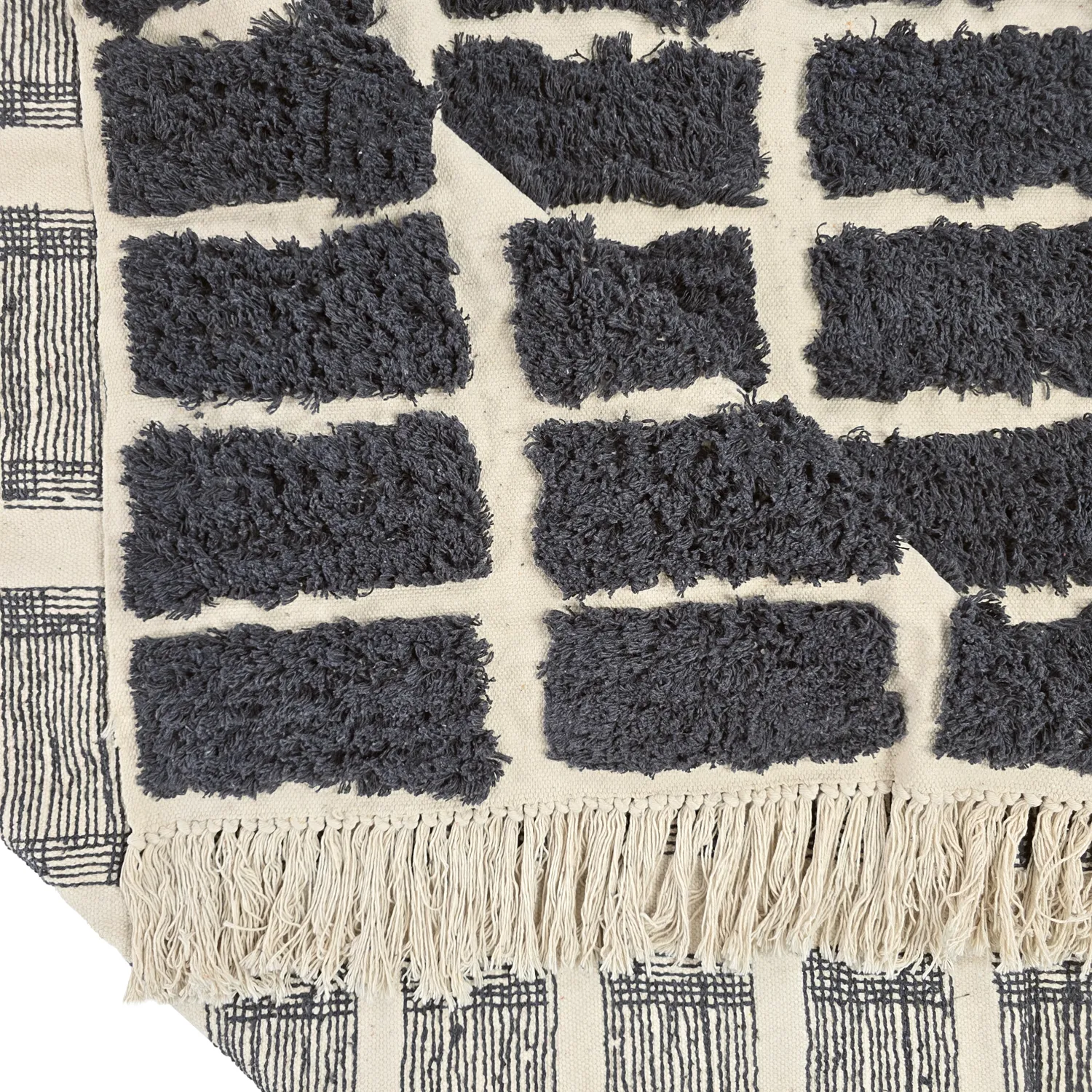 Tapetes felpudos - Zola Natural Cotton Shaggy (cinza escuro)