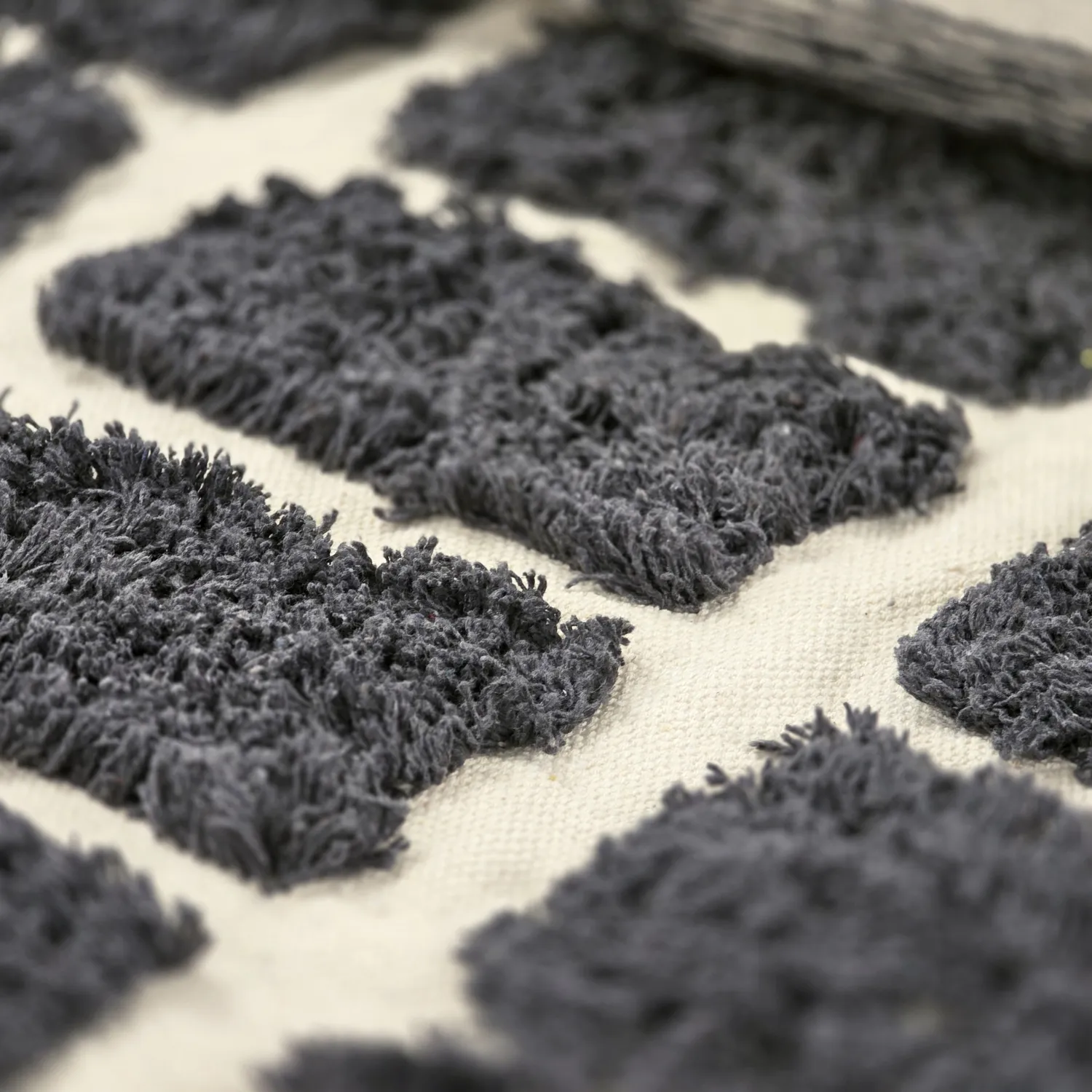 Tapetes felpudos - Zola Natural Cotton Shaggy (cinza escuro)