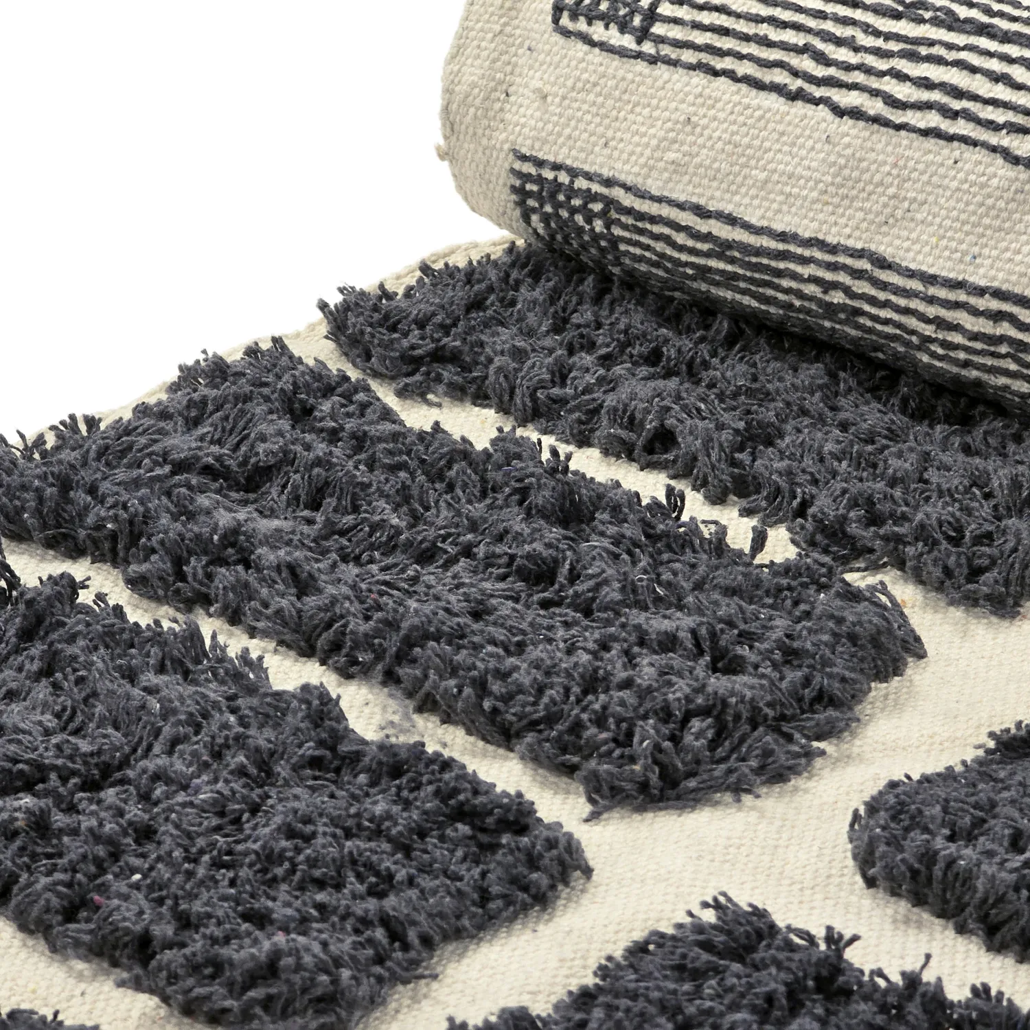 Tapetes felpudos - Zola Natural Cotton Shaggy (cinza escuro)