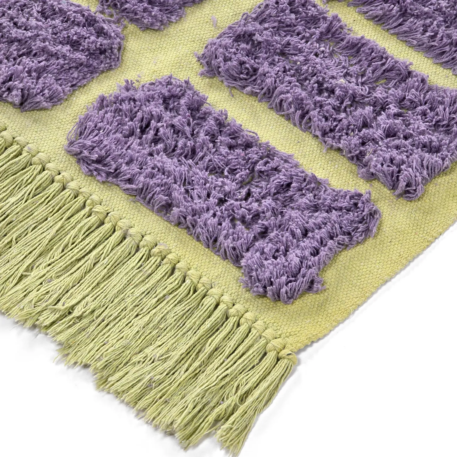 Tapetes felpudos - Zola Natural Cotton Shaggy (roxo)