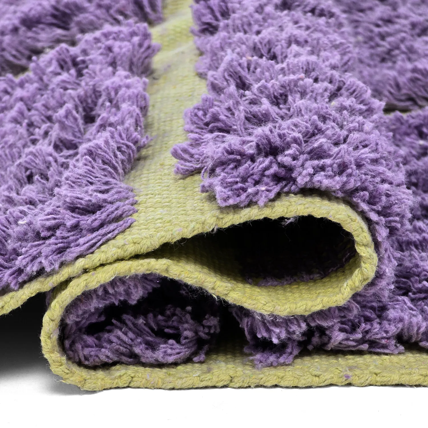 Tapetes felpudos - Zola Natural Cotton Shaggy (roxo)