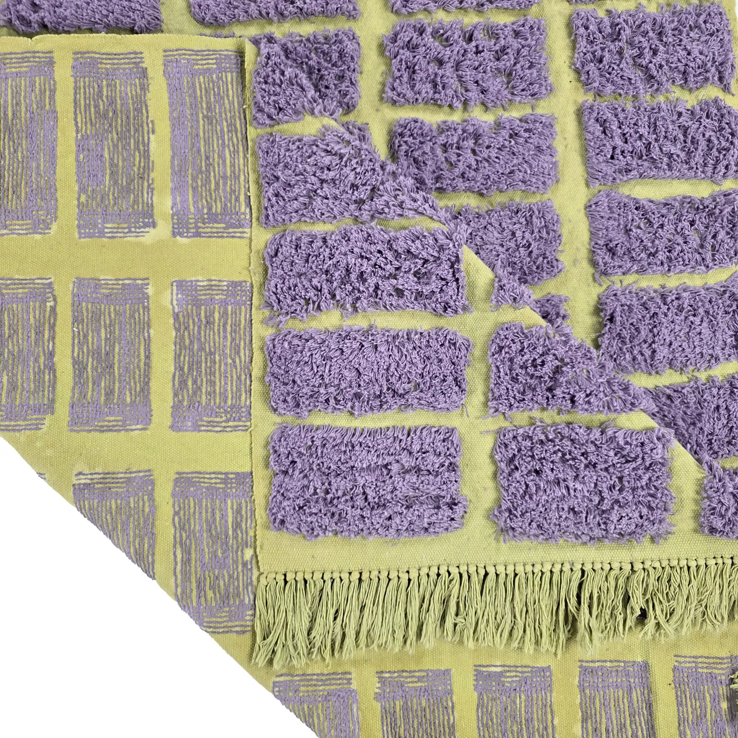 Tapetes felpudos - Zola Natural Cotton Shaggy (roxo)
