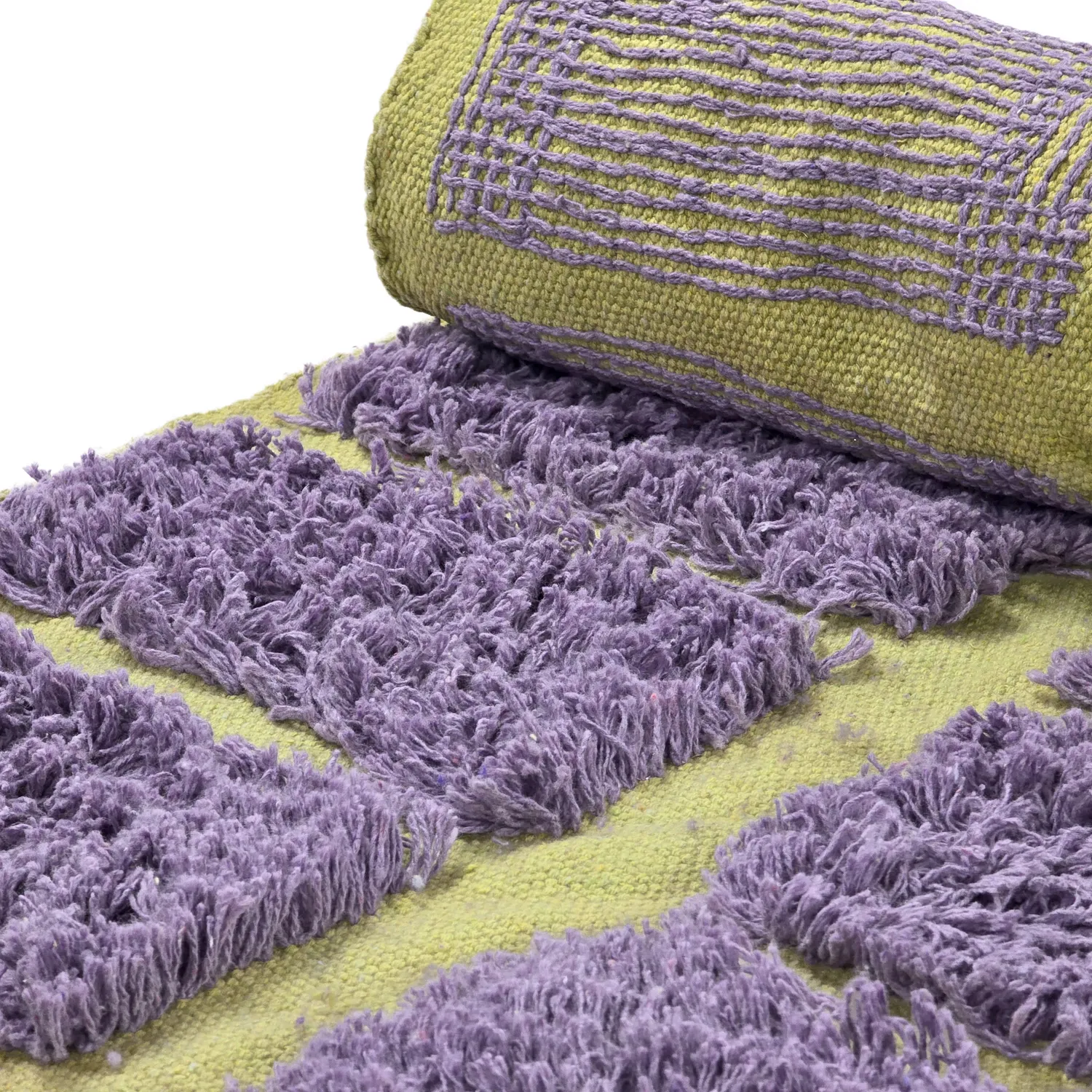 Tapetes felpudos - Zola Natural Cotton Shaggy (roxo)